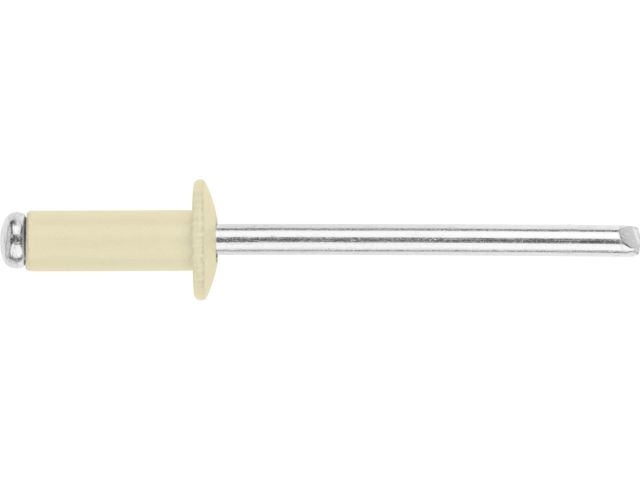 Заклепка вытяжная 4.0х10 мм алюминий/сталь, RAL 1015 (50 шт в зип-локе) STARFIX (Цвет светлая слоновая кость)