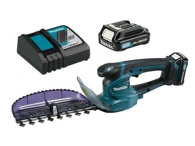 Аккум. кусторез MAKITA CXT UH 201 DWA (12.0 В, 1 акк., 2.0 А/ч, Li-Ion, длина ножа 200 мм, шаг ножа: 26 мм, вес 1.3 кг)