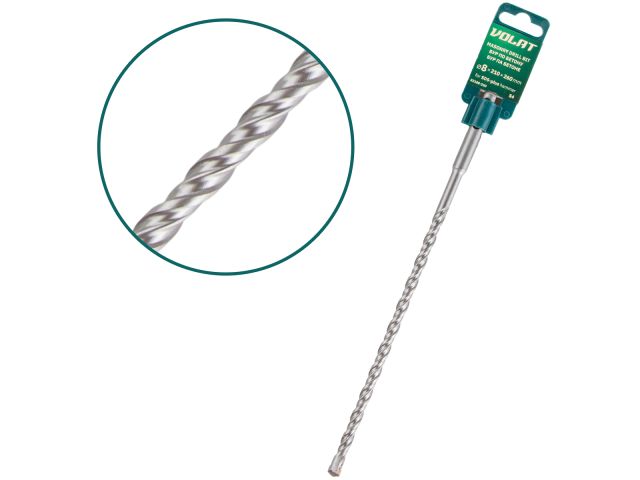 8х210х260 мм бур (сверло) SDS-plus S4 ВОЛАТ (бур по бетону)