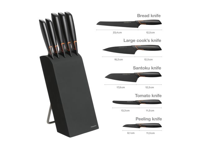 Нож азиатский 17 см Edge Fiskars