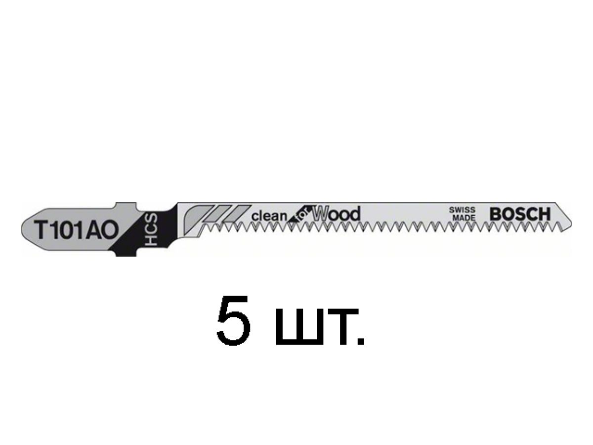 Пилка лобз. по дереву T101AO (5 шт.) BOSCH