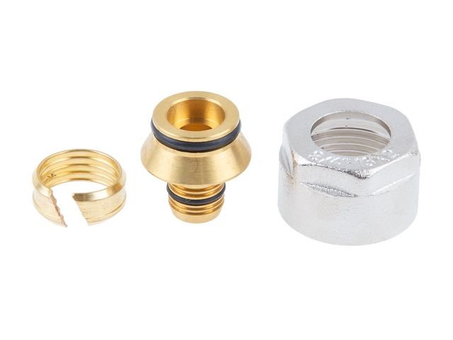 Евроконус (адаптер) 16(2.0) х 3/4" вн. для труб PEX, AV Engineering (Латунь, макс.  8 бар, макс.  110 °С)