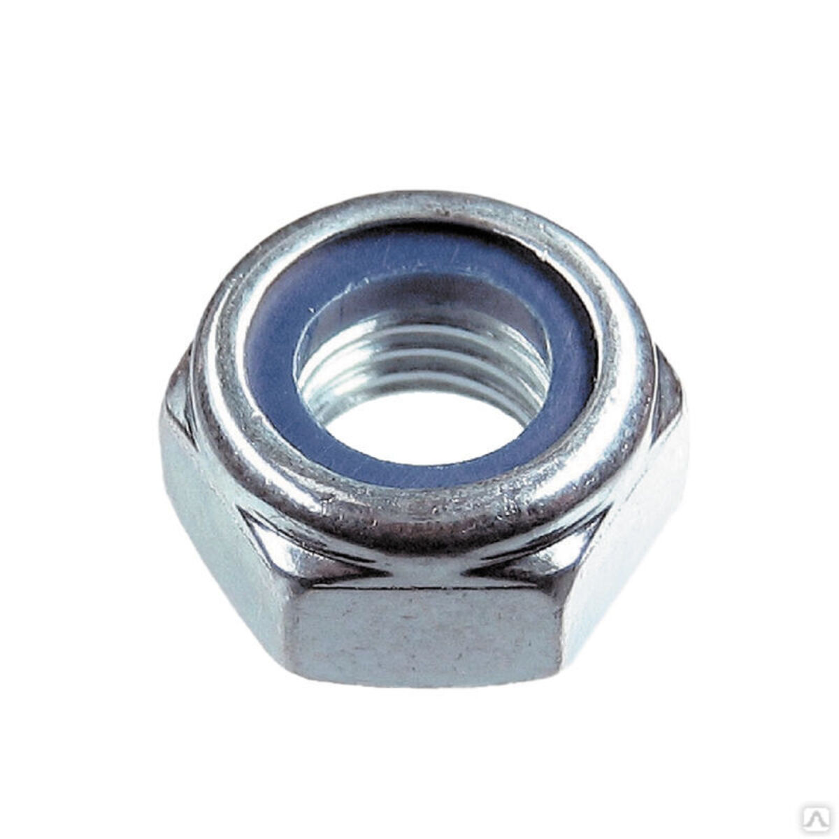 Гайка М5 со стопорным кольцом, цинк, DIN 985 (1000 шт в карт. уп.) STARFIX