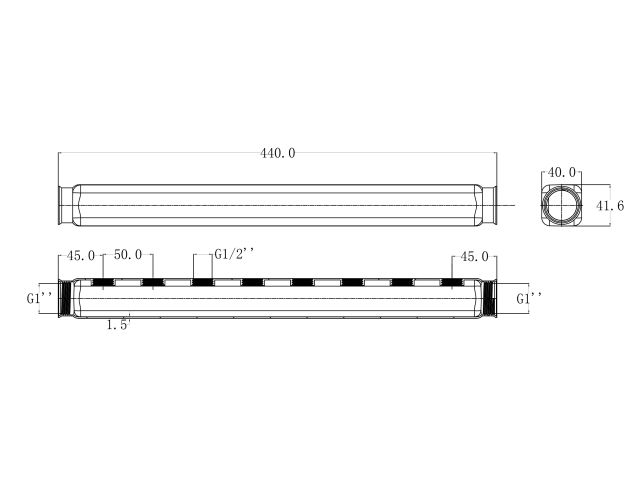 Коллектор 1/2" х 8 вых. двухсторонний, AV Engineering