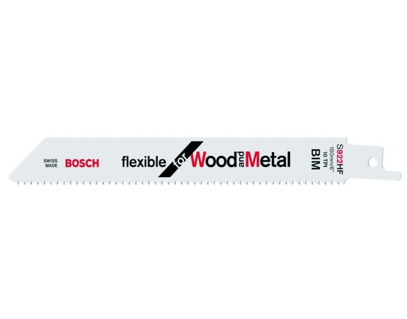 Пилка сабельная по дереву с гвоздями S922HF (5 шт.) BOSCH