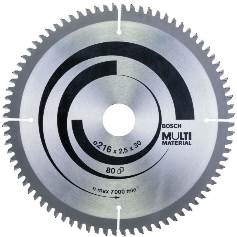 Диск 216х30х2,5 80 зубов MULTIMATERIAL