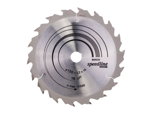 Диск пильный 150х16 мм 18 зуб. по дереву SPEEDLINE WOOD BOSCH