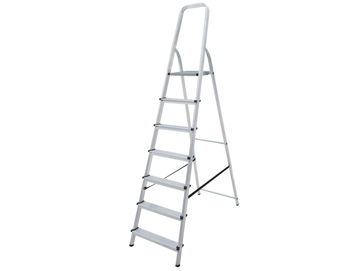 Лестница-стремянка алюм. 148 см 7 ступ. 5,2кг PRO STARTUL (ST9940-07)