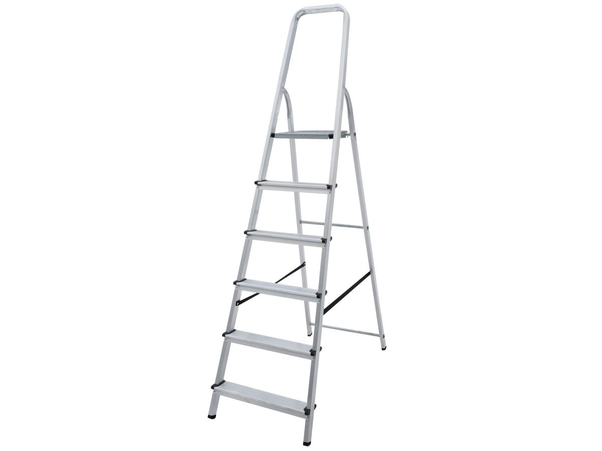 Лестница-стремянка алюм. 126 см 6 ступ. 4,7кг PRO STARTUL (ST9940-06)