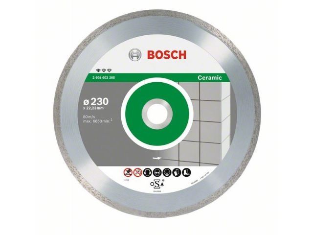 Алмазный круг 125х22 мм по керамике сплошн. STANDARD FOR CERAMIC BOSCH (сухая резка)