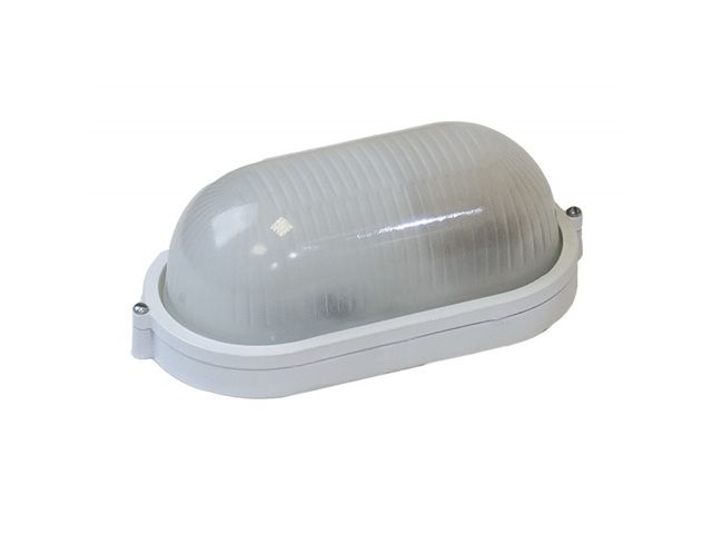Светильник овал/белый, 100Вт, IP54 (НБП 04-100-001) Юпитер (1хЕ27, банник)