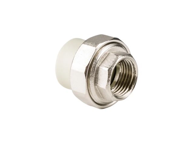 Американка ПП вн. 25х1/2", сер. РТП (Соединение разборное внутренняя резьба полипропиленовое)