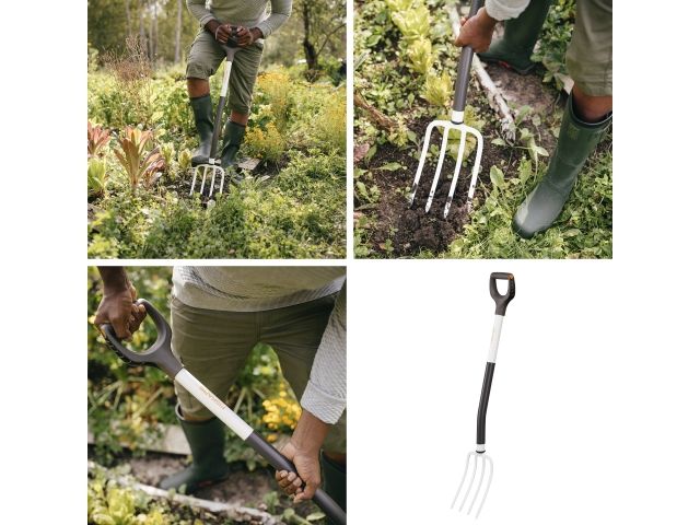 Вилы садовые White FISKARS