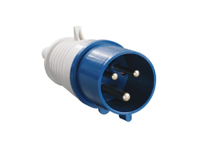 Вилка силовая 32А 220В 3 pin 2P+PE IP44 IEK (32А 220В 3 pin 2P+PE IP44)