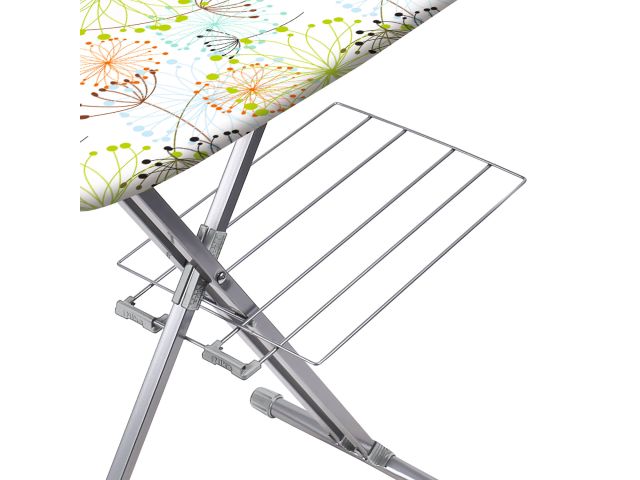 Доска гладильная NIKA BEST (металл 1220 х 400), подставка п/утюг, удлинитель, полка, NIKA (цвета в ассортименте)