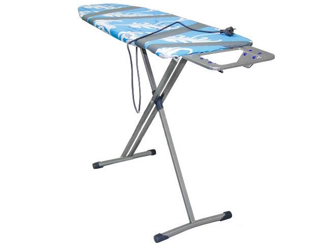 Доска гладильная НИКА 10 (металл 1220 х 400), без подрук,подставка п/утюг, удлинит, NIKA (цвета в ассортименте)