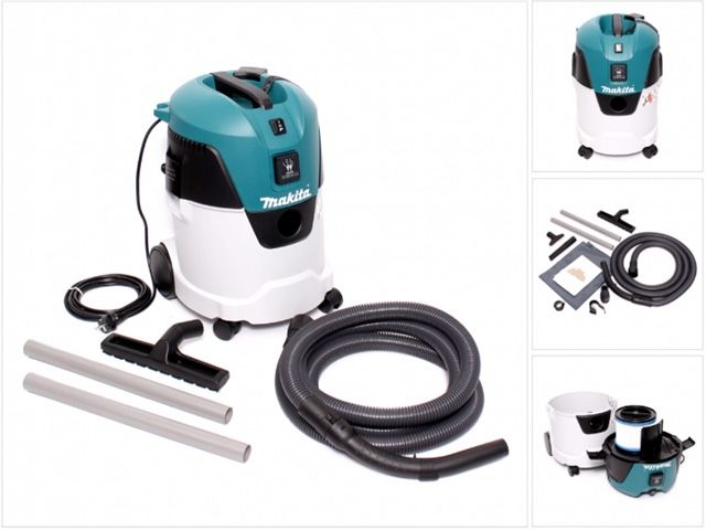 Пылесос MAKITA VC 2512 L (ОТГРУЗКА ТОЛЬКО ПО ЭТН/ЭТТН | 1000 Вт, 25 л, класс: L, самоочистка: полуавтомат)
