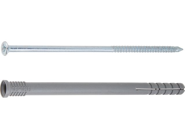 Дюбель-гвоздь 10х140 мм полипропилен потай (25 шт в карт. уп.) STARFIX