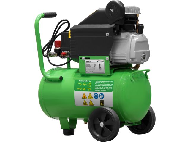 Компрессор ECO AE-251-4 коаксиальный (260 л/мин, 8 атм, коаксиальный, масляный, ресив. 24 л, 220 В, 1.80 кВт)