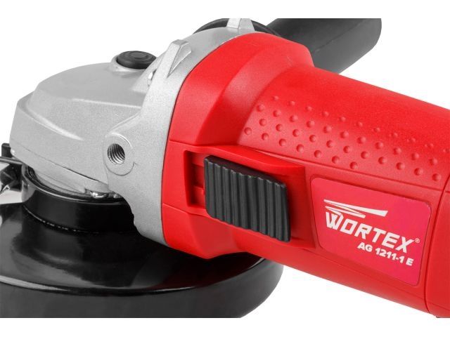Одноручная углошлифмашина WORTEX AG 1211-1 E в кор. 1100 Вт, 125 мм, 0-11000 об/мин (рег. об., пылезащита двигателя и подшипника)