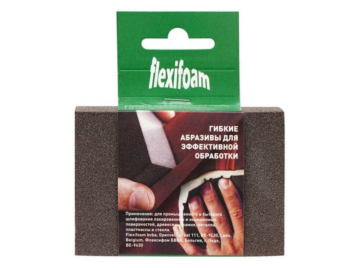 Губка абразивная 98х69х26мм Р220 Block ZF Flexifoam