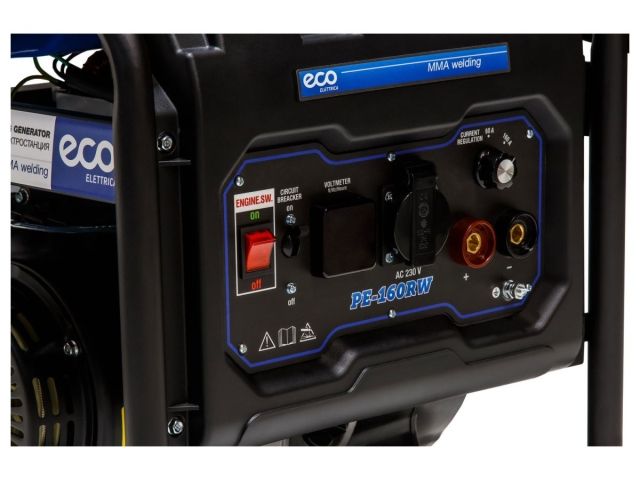 Электростанция сварочная ECO PE-160RW (инверторный, 1.1 кВт, 230 В, бак 15.0 л, для сварки постоянным током, 80А\160A)