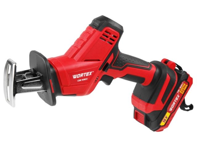 Аккум. сабельная пила WORTEX CSR 1018 E в чем. ALL1 XLT SET 18В, 1 акк., 2 Ач, дер. 100 мм (18 В, С АКБ (2.0 А/ч) И З/У, дерево до 100 мм, м