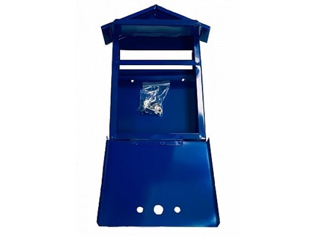 Ящик почтовый Домик с замком 350х280х60 (синий)