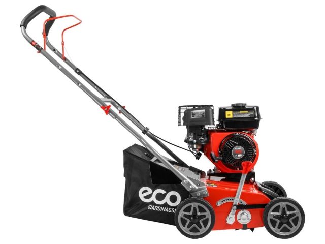 Аэратор/скарификатор бензиновый ECO SCG-400 (7.0 л.с., шир. 40 см,, 8 уровней, ручной привод, колеса 7", травосборник 45 л)