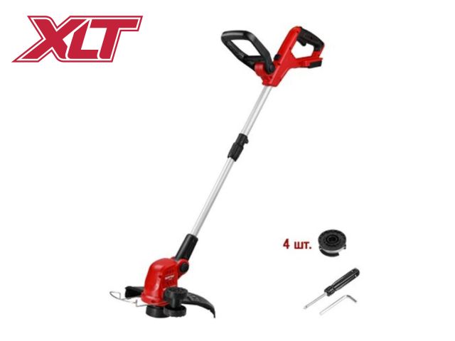 Триммер аккум. WORTEX TB 3018 ALL1 XLT SOLO 18В, шир.скаш.300 мм, полуавт.головка, леска 1.6 мм (БЕЗ АКБ И ЗУ, телескоп.штанга, рег.угол 0-6