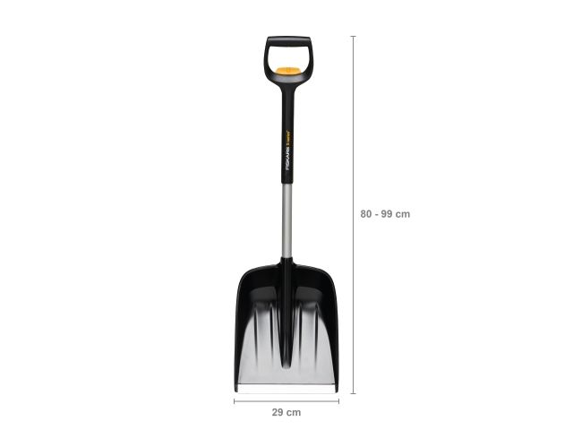 Лопата снеговая автомобильная телескопическая X-series FISKARS (290х355)
