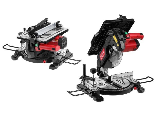 Торцовочная пила комбинированная WORTEX MS 2112 LMB в кор. 1200 Вт, 210 мм, глуб. 55, стол 30 мм (1200 Вт, 210х30.0 мм, глуб. до 55 мм, шир.
