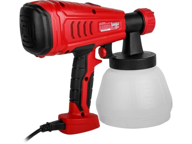 Краскораспылитель электрический WORTEX LX PS 0845-1 в кор. 550 Вт, 800 мл/мин, 1.3 л бак (2.6 мм сопло, 50 DIN)
