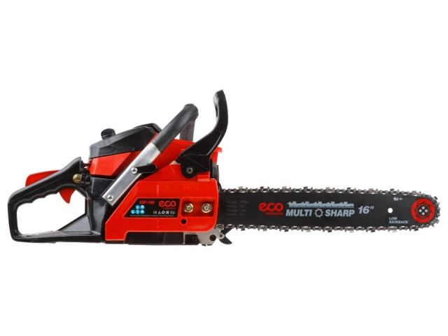 Бензопила ECO CSP-166 шина 40 см (16"), 3/8" LP, 1.3 мм, 57 зв. (1.60 кВт, 2.2 л.с., 38 см3, вес 6 кг)