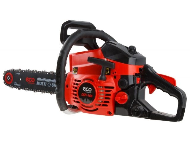 Бензопила ECO CSP-166 шина 40 см (16"), 3/8" LP, 1.3 мм, 57 зв. (1.60 кВт, 2.2 л.с., 38 см3, вес 6 кг)