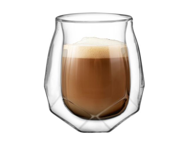 Бокал стеклянный с двойными стенками, 220 мл, серия Levante, PERFECTO LINEA (Бокал стеклянный, ручной работы из боросиликатного стекла.)