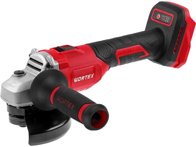 Аккум. углошлифмашина WORTEX LX CAG 1812-1 E в кор. ALL1 XLT SOLO БЕСЩЕТ., 18 В, 125 мм, 8000 об/мин (бесщ. мотор; рег. об.; 125х22,2 мм)