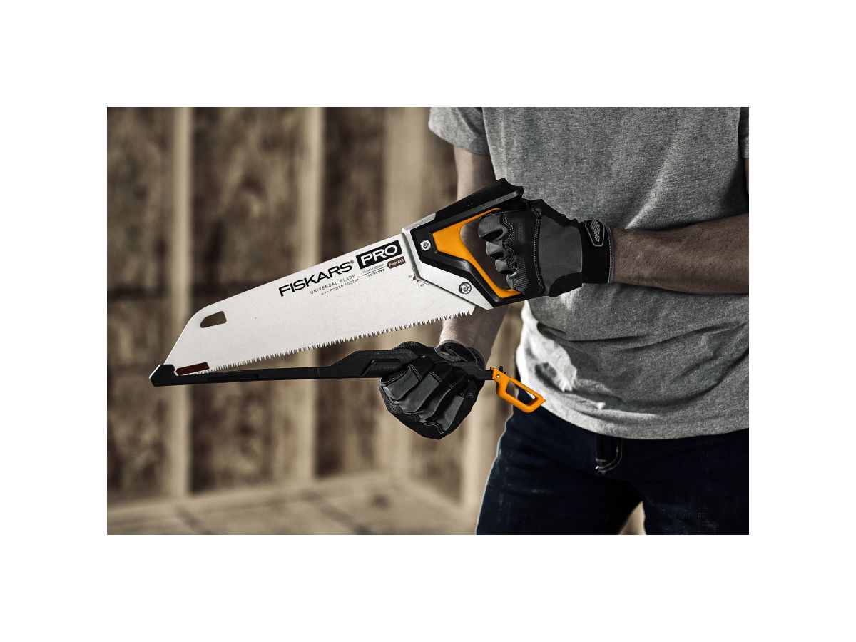 Ножовка по дереву PowerTooth 380мм 9 зубьев на дюйм FISKARS