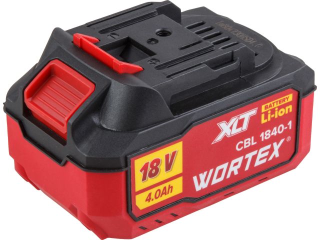 Аккумулятор WORTEX CBL 1840-1 18.0 В, 4.0 А*ч, Li-Ion ALL1 XLT (18.0 В, 4.0 А*ч, индикатор заряда, обрезиненный корпус)