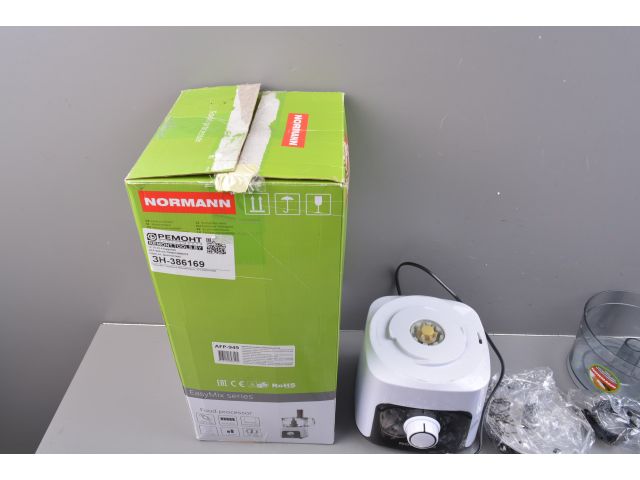 Кухонный комбайн  AFP-949 NORMANN уцененный (0566364420) (1000 Вт; регул.скор.; 9 функций; чаша чоп. 2 л; терка для драников)