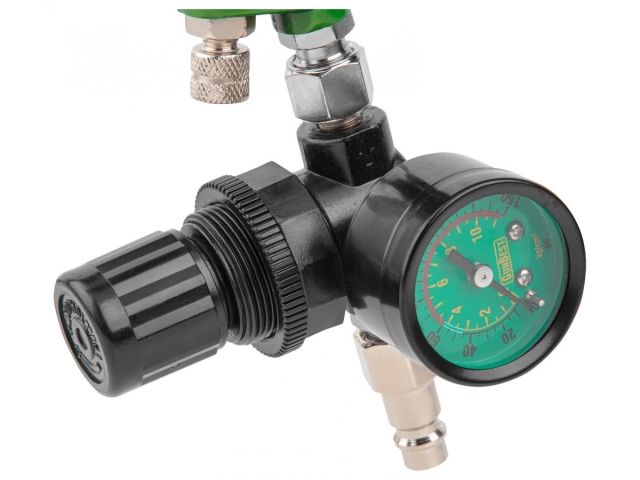 Краскораспылитель ECO SG-9000 с манометром (сопло ф 1.4 мм) (HVLP, сопло ф 1.4 мм, верх. бак 600 мл))