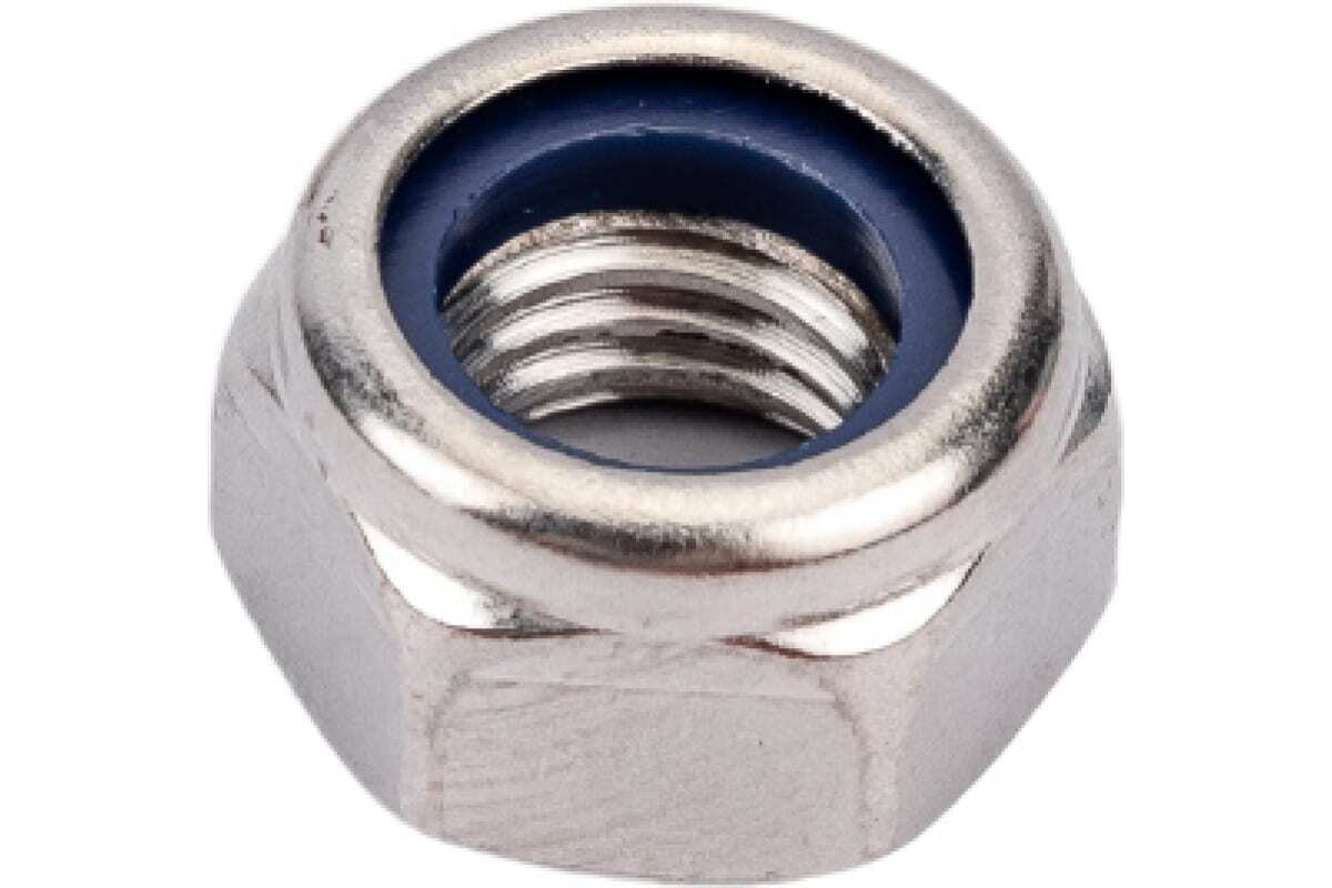 Гайка М8 со стопорным кольцом, нерж.сталь (А2), DIN 985 (100 шт)