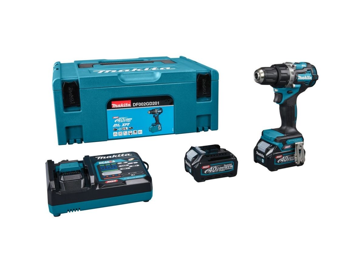 Аккум. дрель-шуруповерт MAKITA XGT DF 002 GD201 в кор.