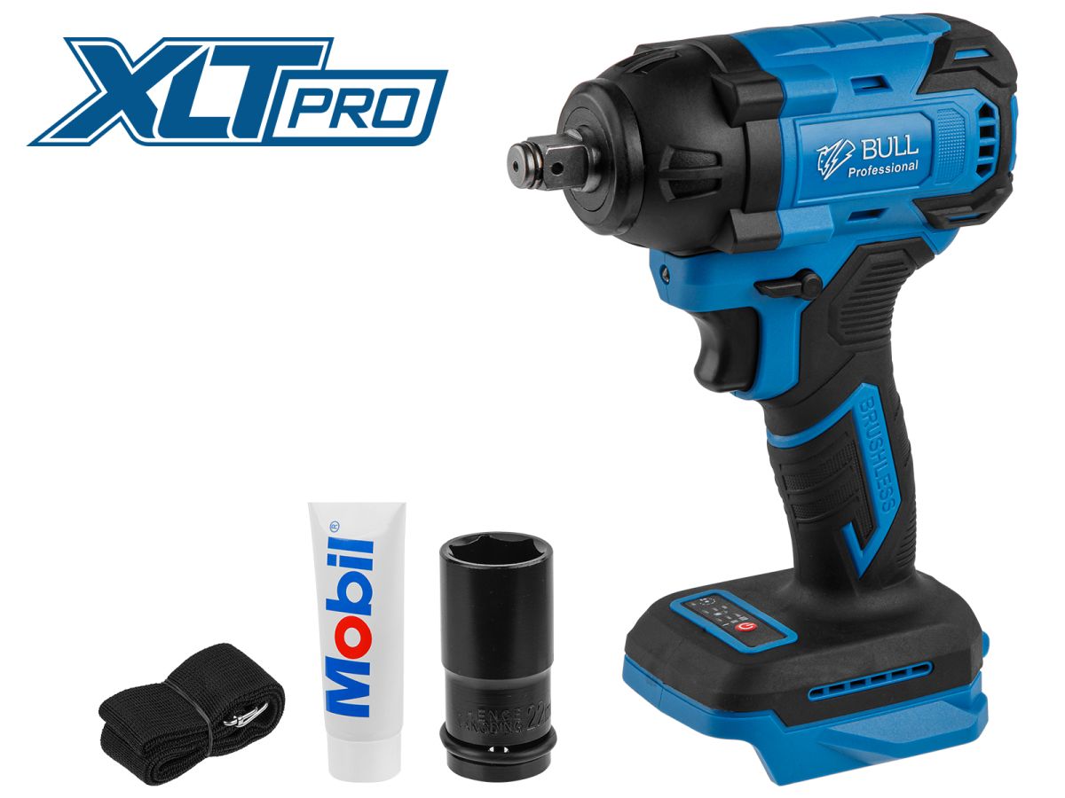 Аккум. ударный гайковерт BULL SC 1804 в кор. XLTpro SOLO БЕСЩЕТ., 18 В, 400 Н*м, 1/2"