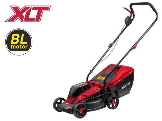 Газонокосилка аккумуляторная WORTEX CLM 3336 в кор. ALL1 XLT SOLO БЕСЩЁТ.ДВИГ., 18В+18В, шир.330 мм (БЕЗ АКБ И ЗУ, выс. 30-75 мм, травосборн