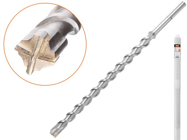 32х400х540 мм бур (сверло) SDS-max QUADRO-X GEPARD (бур по бетону, крестовая пластина)