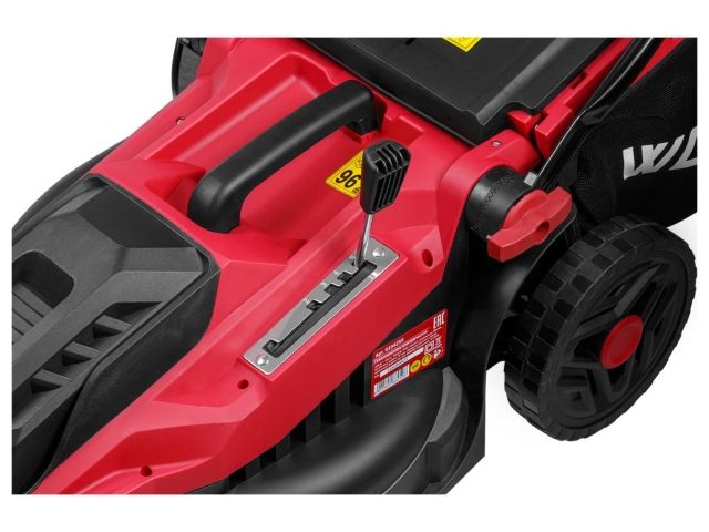 Газонокосилка электрическая WORTEX LM 3816 1600 Вт, шир.38 см (выс. 30-75 мм, травосборник 42 л)
