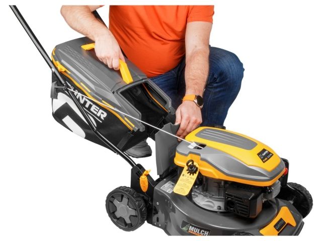 Газонокосилка бензиновая GUNTER LMB-420 (4.0 л.с., шир. 42 см, ручной привод, стальн. корпус, травосборник 40 л)
