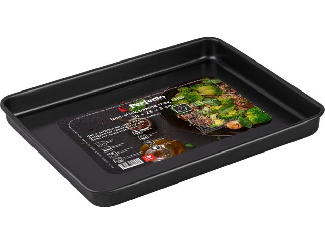Форма для выпечки, прямоугольная, 30х25х3 см, антипригарное покрытие, CHEF, PERFECTO LINEA