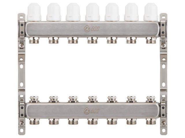Коллекторная группа AVE162, 7 вых., AV Engineering (Для отопления (радиаторы))
